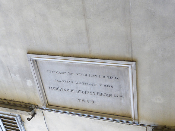 Michelangelo's Home Marker P1020411
