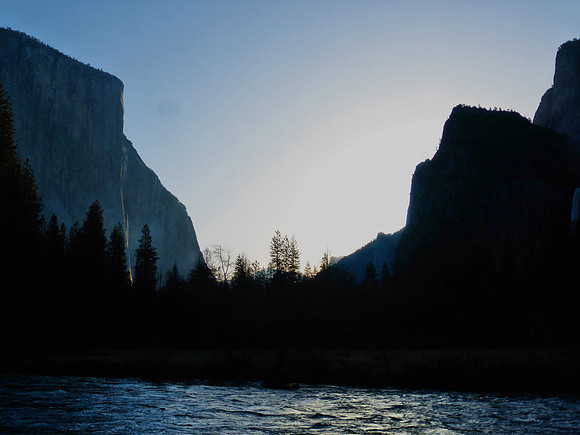 Horsetail Fall sunrise P1050758