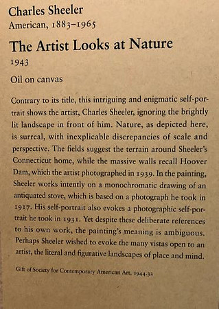 Sheeler's Artist looks at nature Desc IMG_0994